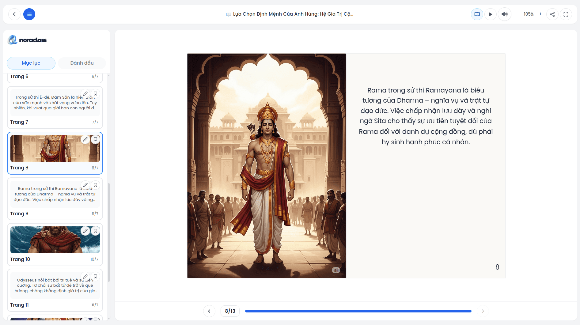 NoraClass interactive digital book